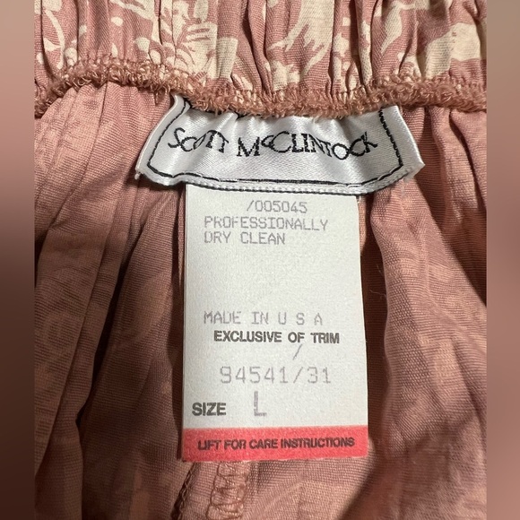 Vintage Scott McClintock Cottagecore Gathered Waist Maxi Midi Skirt Large 90s - Picture 6 of 7